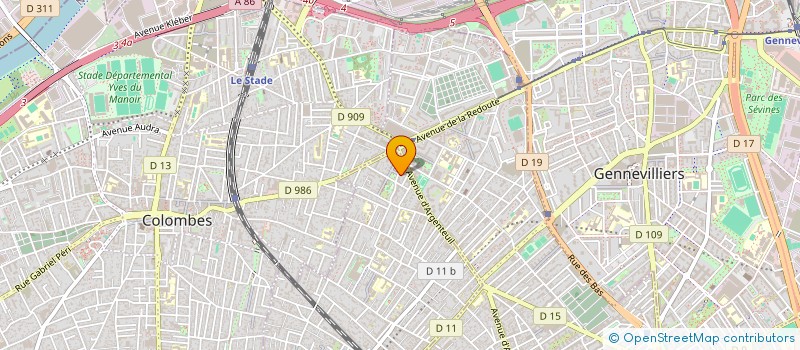 localisation de l'entreprise MADAME DALIA THOMAS à BOIS-COLOMBES