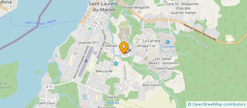 localisation de l'entreprise MADAME DALIANE ALPHONSE à SAINT-LAURENT-DU-MARONI