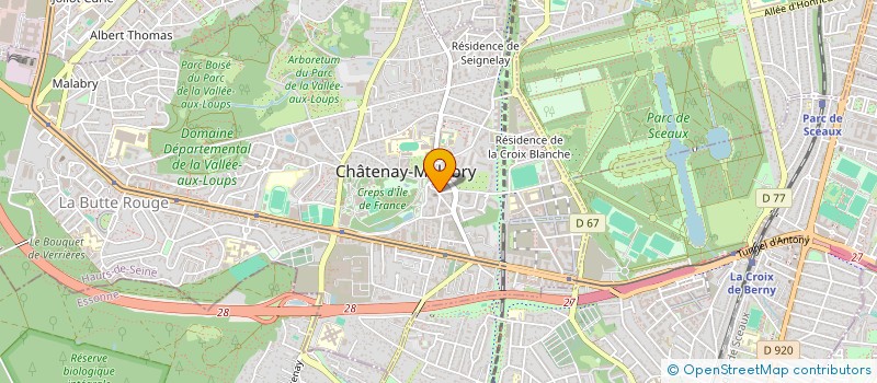 localisation de l'entreprise MADAME DALIANE CALVANI  CHATENAY-MALABRY