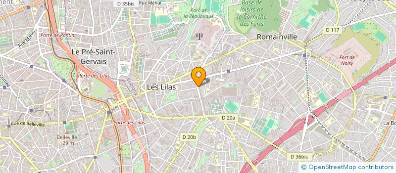 localisation de l'entreprise MADAME DALIDA DJOKIC à LES LILAS