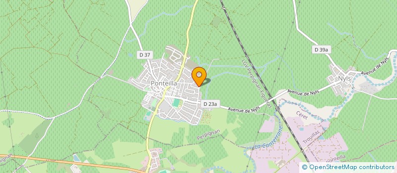 localisation de l'entreprise MADAME DALILA ABIDI  PONTEILLA