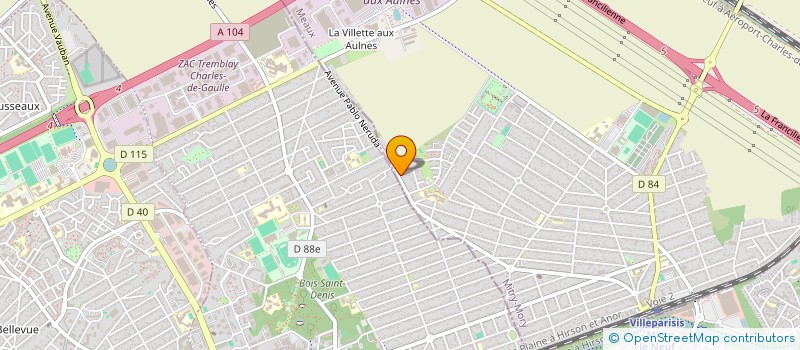 localisation de l'entreprise MADAME DALILA ADJAM  MITRY-MORY