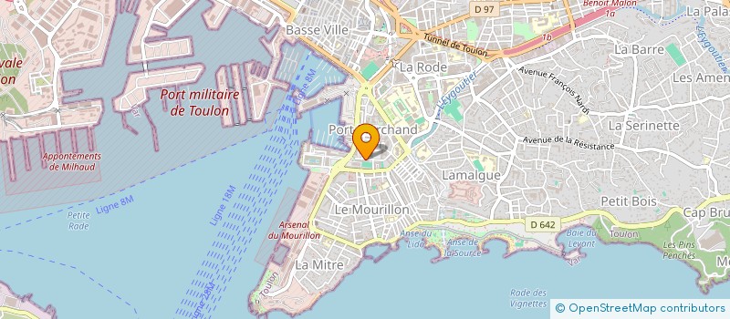 localisation de l'entreprise MADAME DALILA AIT ABDALLAH  TOULON