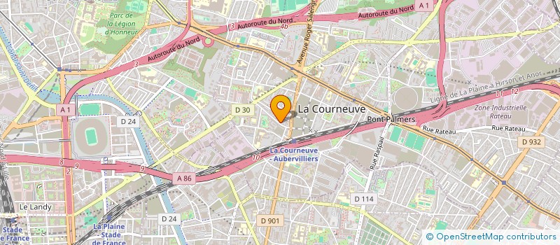 localisation de l'entreprise MADAME DALILA AOUDIA à LA COURNEUVE