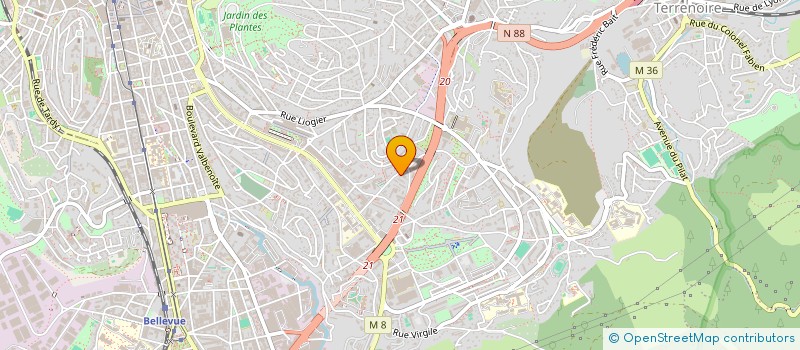 localisation de l'entreprise MADAME DALILA AOUINE  SAINT-ETIENNE