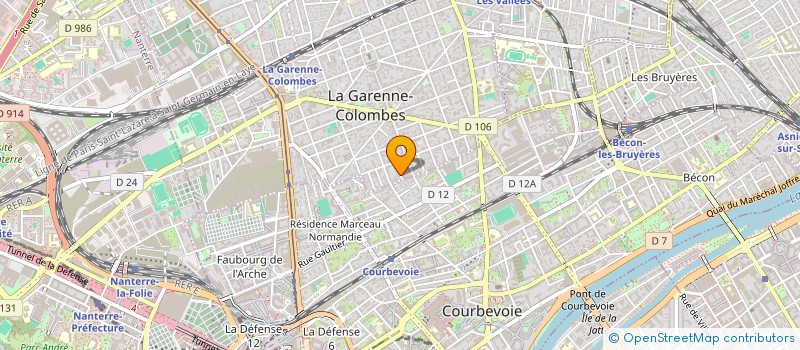 localisation de l'entreprise MADAME DALILA ARHAB à LA GARENNE-COLOMBES