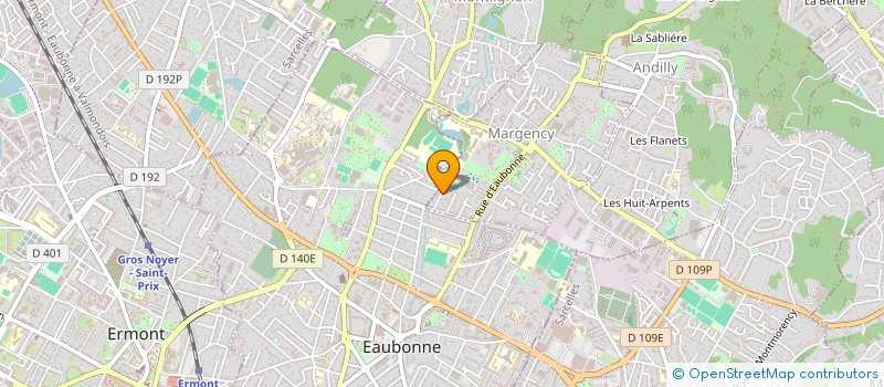 localisation de l'entreprise MADAME DALILA BAHRI  MARGENCY