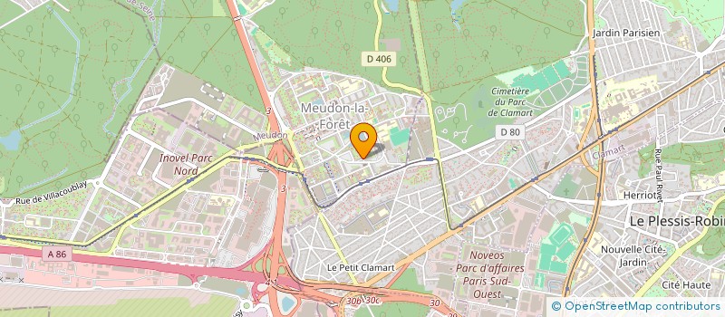 localisation de l'entreprise MADAME DALILA BELGACEM à MEUDON