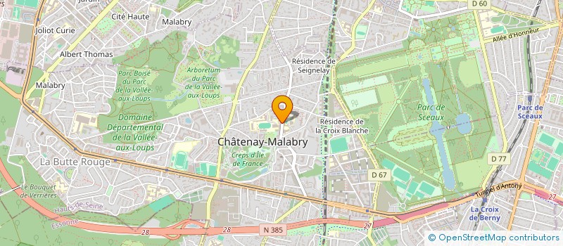 localisation de l'entreprise MADAME DALILA BELLIL  CHATENAY-MALABRY