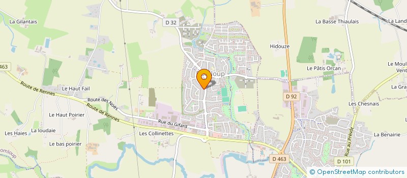 localisation de l'entreprise MADAME DALILA BENNACER  DOMLOUP