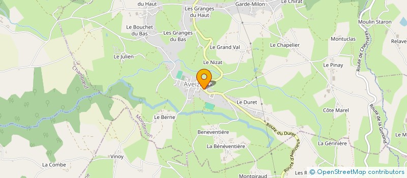 localisation de l'entreprise MADAME DALILA BERRABAH  AVEIZIEUX