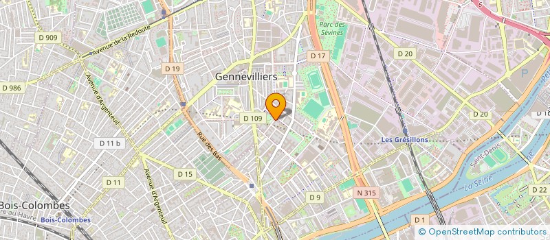 localisation de l'entreprise MADAME DALILA BOUAKKAZ à GENNEVILLIERS