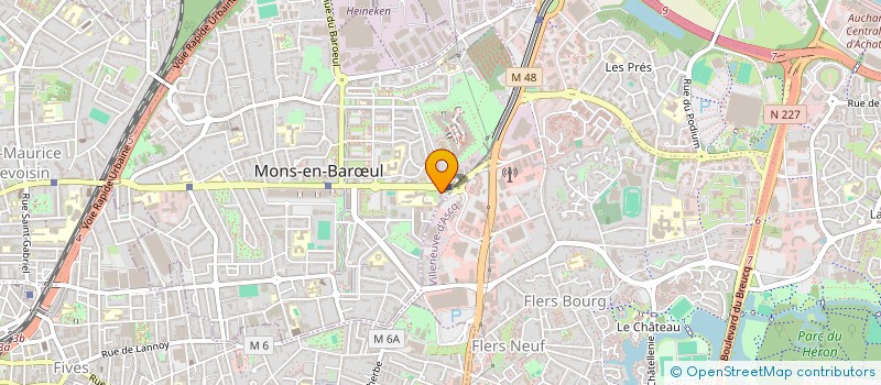 localisation de l'entreprise MADAME DALILA BOURDAGEAU à MONS-EN-BARŒUL