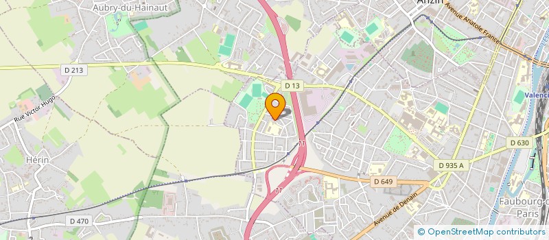 localisation de l'entreprise MADAME DALILA BOUSBAINE  AULNOY-LEZ-VALENCIENNES