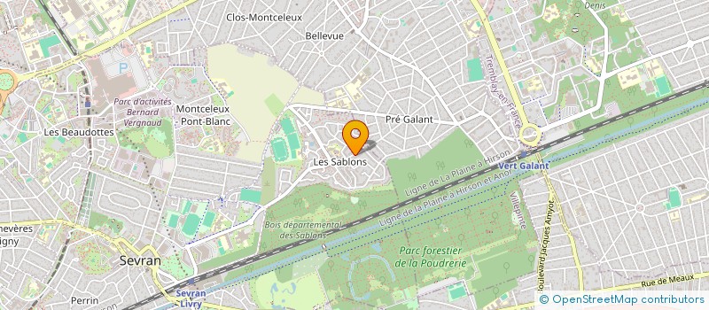 localisation de l'entreprise MADAME DALILA BOVET  SEVRAN