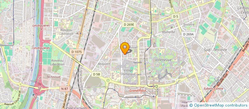 localisation de l'entreprise MADAME DALILA BRIKH  GRENOBLE