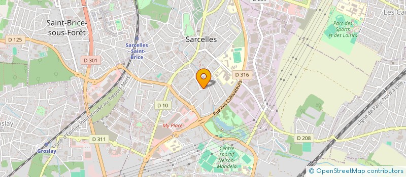 localisation de l'entreprise MADAME DALILA CHAHED  SARCELLES