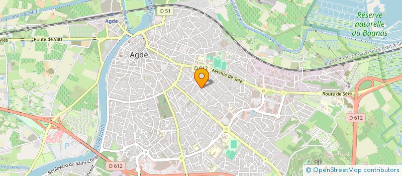 localisation de l'entreprise MADAME DALILA CHEBOUB  AGDE