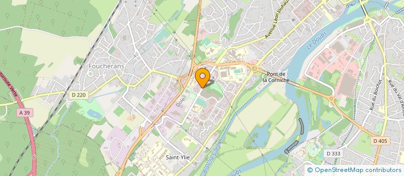 localisation de l'entreprise MADAME DALILA COURBEZ à DOLE