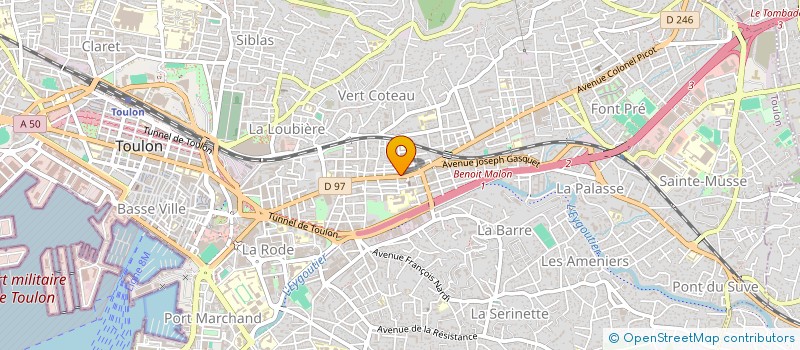 localisation de l'entreprise MADAME DALILA GOURA à TOULON