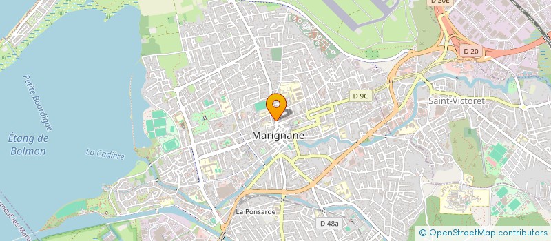 localisation de l'entreprise MADAME DALILA HADJARA à MARIGNANE