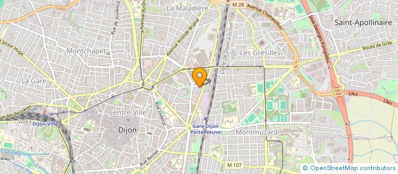 localisation de l'entreprise MADAME DALILA KESSOUAR à DIJON