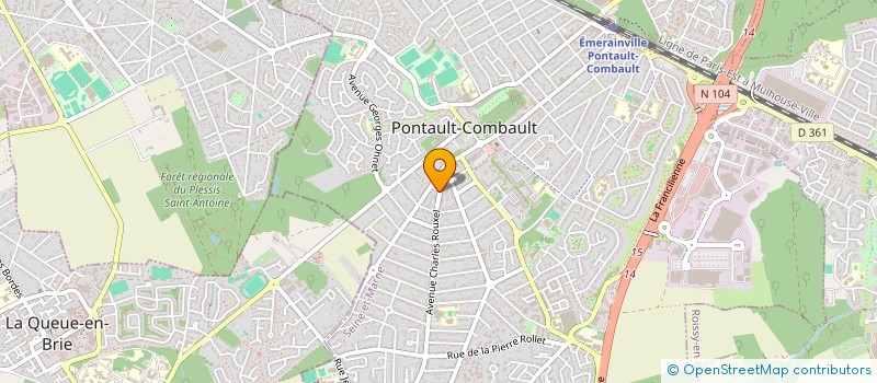 localisation de l'entreprise MADAME DALILA LALEJ à PONTAULT-COMBAULT