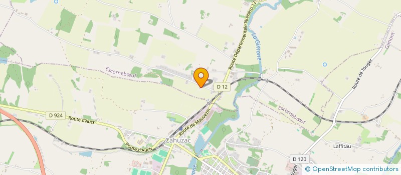 localisation de l'entreprise MADAME DALILA MAIVA BOUFRIOUA  ESCORNEBUF