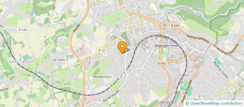 localisation de l'entreprise MADAME DALILA MEBARKI à VOIRON