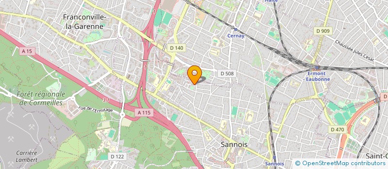 localisation de l'entreprise MADAME DALILA MEGHERBI  SANNOIS