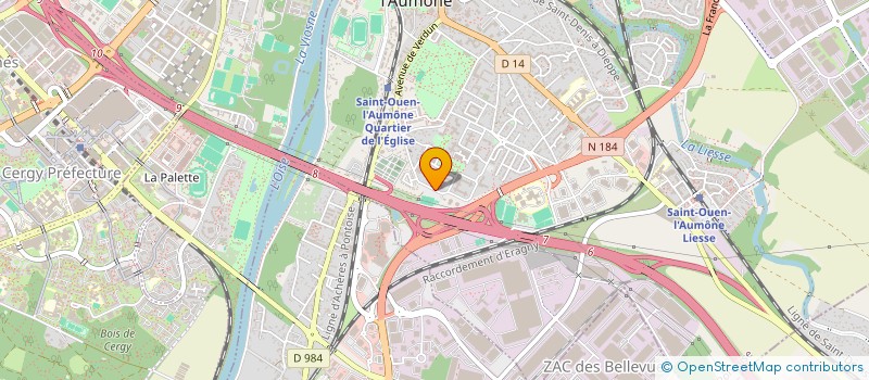 localisation de l'entreprise MADAME DALILA MOUSSA à SAINT-OUEN-L'AUMONE