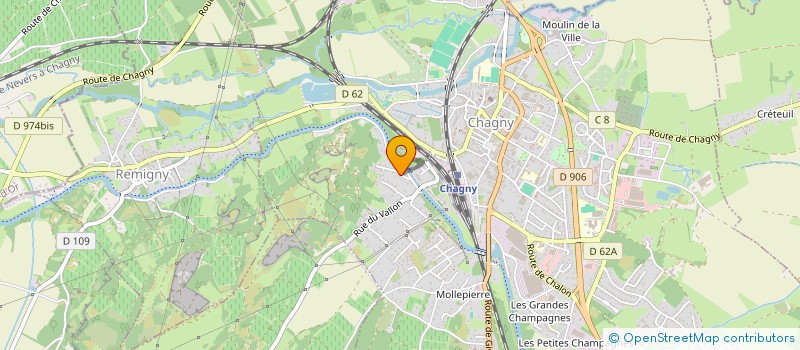 localisation de l'entreprise MADAME DALILA MSAK  CHAGNY