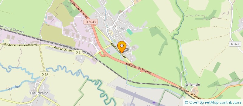 localisation de l'entreprise MADAME DALILA OULEBSIR  TOURNES