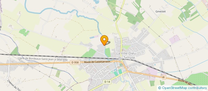 localisation de l'entreprise MADAME DALILA PARO  LA VILLE-DIEU-DU-TEMPLE