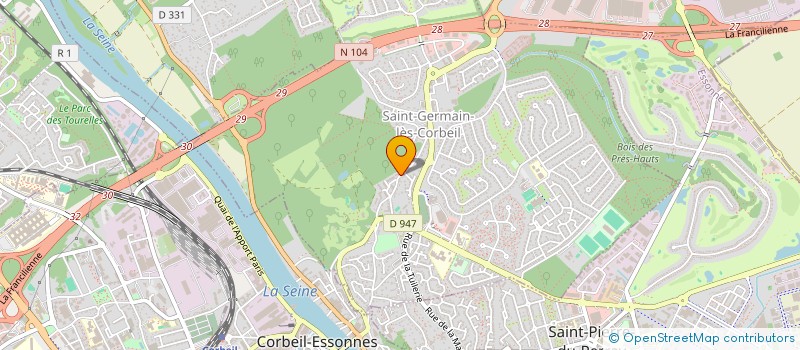 localisation de l'entreprise MADAME DALILA SABRY  SAINT-GERMAIN-LES-CORBEIL