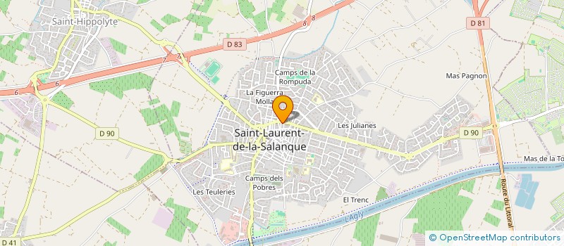 localisation de l'entreprise MADAME DALILA SIMOES  SAINT-LAURENT-DE-LA-SALANQUE