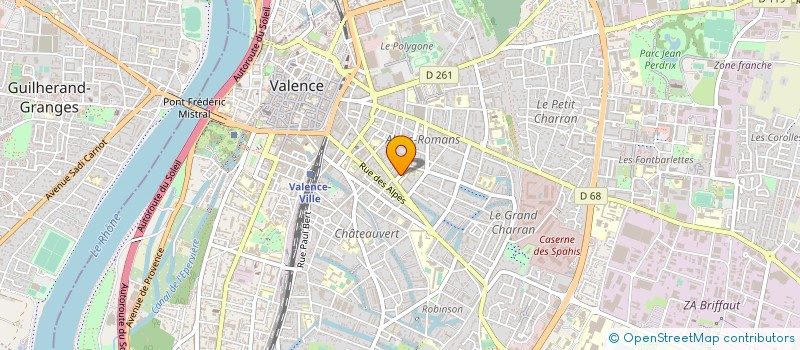 localisation de l'entreprise MADAME DALILA TADJA  VALENCE