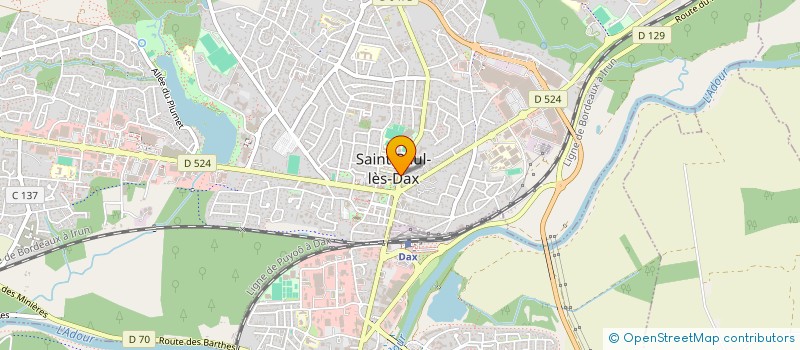 localisation de l'entreprise MADAME DALINA WINTERSTEIN  SAINT-PAUL-LES-DAX