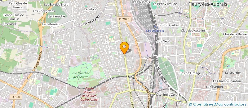 localisation de l'entreprise MADAME DALINDA NASFI  ORLEANS
