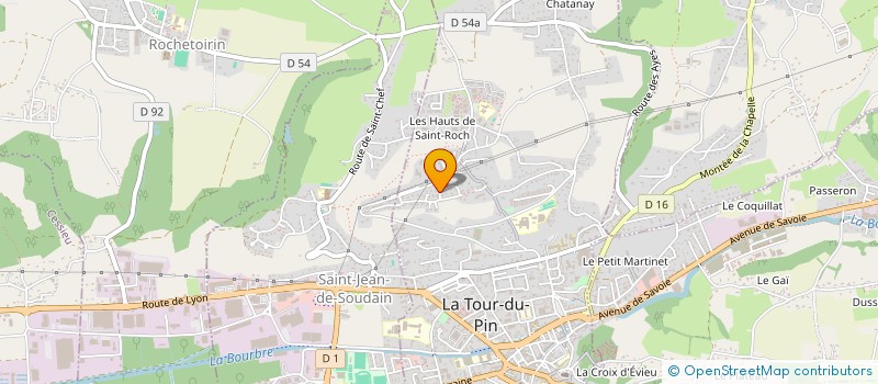 localisation de l'entreprise MADAME DALLIA MEDJED  LA TOUR-DU-PIN