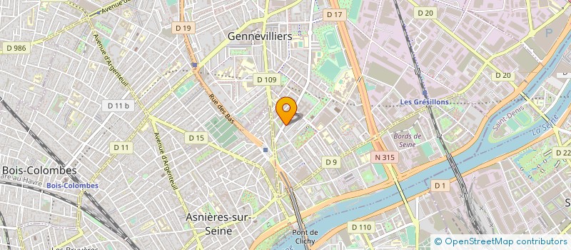 localisation de l'entreprise MADAME DALY LIGUE à GENNEVILLIERS