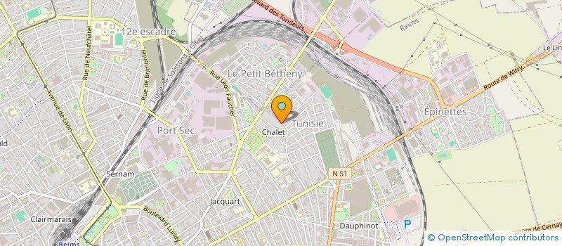 localisation de l'entreprise MADAME DALYA BOUSSERIEF  REIMS