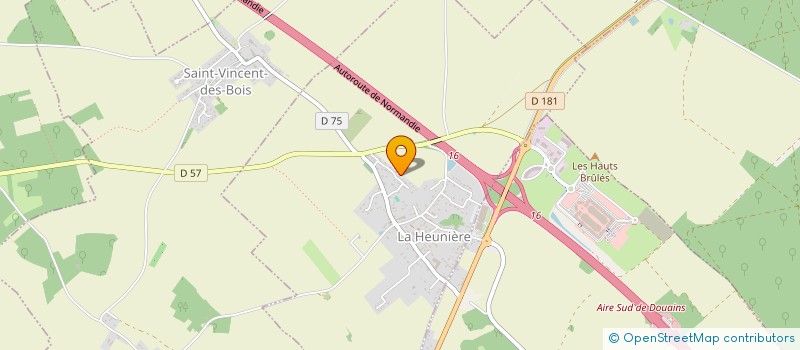 localisation de l'entreprise MADAME DAMARISSE MENDY  LA HEUNIERE