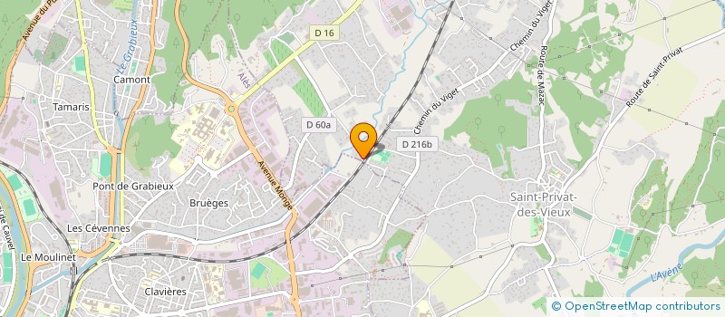 localisation de l'entreprise MADAME DAMIENNE GALTIER à SAINT-PRIVAT-DES-VIEUX