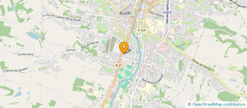 localisation de l'entreprise MADAME DAMIENNE GASTON  AUCH