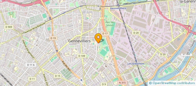 localisation de l'entreprise MADAME DAN LI à GENNEVILLIERS