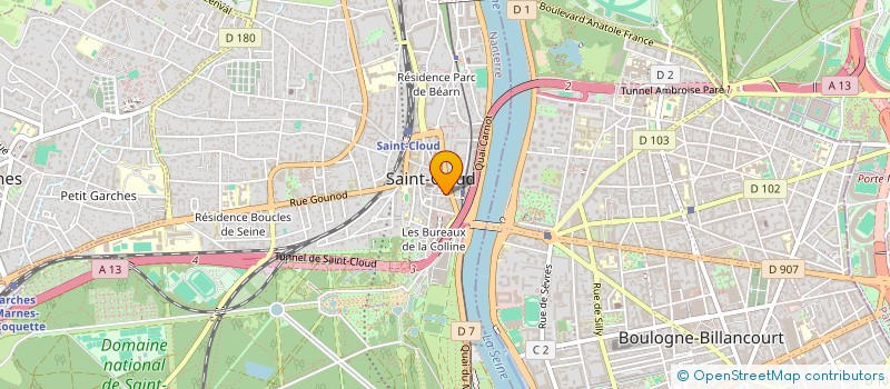 localisation de l'entreprise MADAME DAN LIU à SAINT-CLOUD