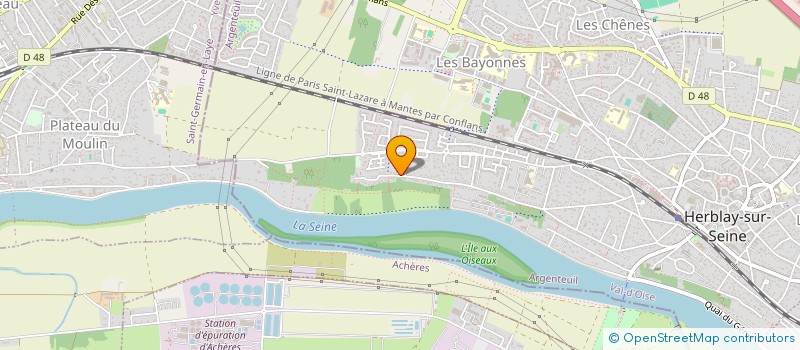 localisation de l'entreprise MADAME DANA CALINESCOUX  HERBLAY-SUR-SEINE