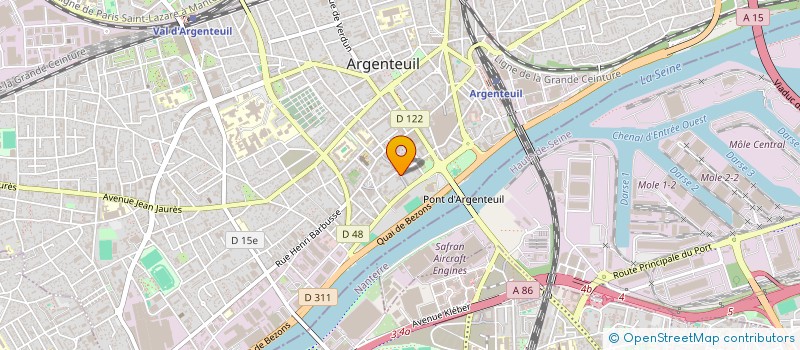 localisation de l'entreprise MADAME DANA GASTON  ARGENTEUIL