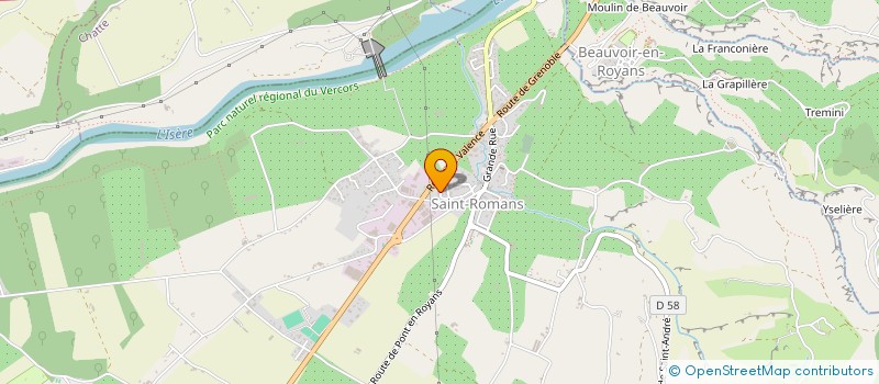 localisation de l'entreprise MADAME DANAE BOUVENCOURT  SAINT-ROMANS